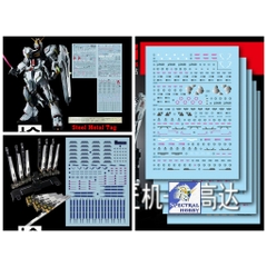 Decal nước PG MS RX93 Metal Structure Nu gundam water sticker