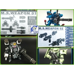 Phụ kiện mô hình MSW M.S.WEAPON metal slug Tank gundam Fighter missile Weapon Laser rocket
