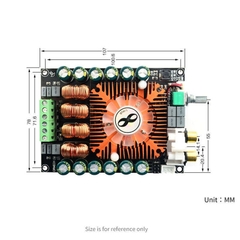 Mạch khuếch đại âm thanh TDA7498E hifi 2.0 kênh 2* 160W BTL220W Digital Audio Amplifier 009162
