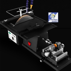 Máy mài khoan cắt cưa bàn đa năng 2500W desktop table grinding cutting mini table saw LONGXIANG