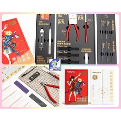 Bộ dụng cụ Hobby MIO Set Water Mouth Pliers Beginner Portable Scissor Tool Kit (kìm nhíp dũa dao knife ...)