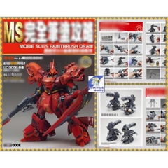 Sách ảnh hướng dẫn làm mô hình sơn vẽ gundam gunpla mobile suite paint brush draw book Vol2