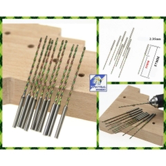 Dụng cụ mũi khoan xoắn dài tốc độ cao Titanium 0.8 - 2.0mm PCD high speed steel twist drill 2.35mm