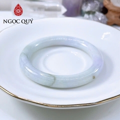 Vòng cẩm thạch A Myanmar - Ngọc phỉ thúy type A bản tròn màu xuân đới tài ni 50-53 mm LM120 - Ngoc Quý