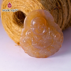 Mặt dây Phật Di Lặc đá Chalcedony