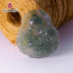 Mặt dây Phật Di Lặc đá Chalcedony