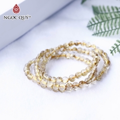 Vòng tay chuỗi hạt 3line đá thạch anh tóc vàng