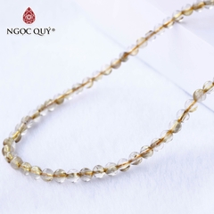 Vòng tay chuỗi hạt 3line đá thạch anh tóc vàng