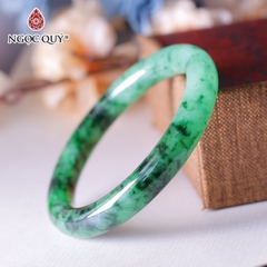 Vòng tay nguyên khối đá cẩm thạch sơn thủy