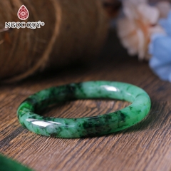 Vòng tay nguyên khối đá cẩm thạch sơn thủy