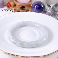 Vòng cẩm thạch A Myanmar - Ngọc phỉ thúy type A bản tròn màu xuân đới tài ni 50-53 mm LM120 - Ngoc Quý