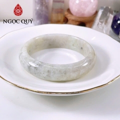Vòng cẩm thạch A Myanmar - Ngọc phỉ thúy type A bản hẹ màu thu hương LM74 ni 51-57 mm - Ngoc Quý
