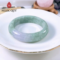 Vòng cẩm thạch A Ngọc Quý - Vòng phỉ thúy type A xanh táo điểm lý ni 51mm LM163