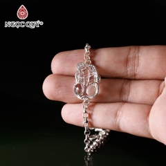 Lắc tay bạc tỳ hưu pha lê