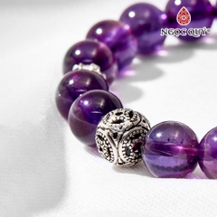 Vòng tay đá Thạch anh tự nhiên phối charm - Mẫu VC0122 - Ngọc Quý