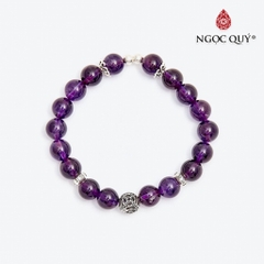 Vòng tay đá Thạch anh tự nhiên phối charm - Mẫu VC0122 - Ngọc Quý