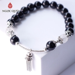 Vòng tay đá tự nhiên phối charm - Mẫu VC1198- Ngọc Quý