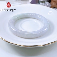 Vòng cẩm thạch A Myanmar - Ngọc phỉ thúy type A bản tròn màu xuân đới tài ni 50-53 mm LM120 - Ngoc Quý