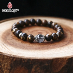 Vòng tay Trầm hương phối charm - Mẫu VC1239 - Ngọc Quý