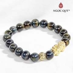 Vòng tay đá Thạch anh tự nhiên phối charm - Mẫu VC0115 - Ngọc Quý