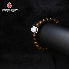 Vòng tay Trầm hương phối charm - Mẫu VC1245 - Ngọc Quý