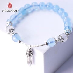 Vòng tay đá tự nhiên phối charm - Mẫu VC1198- Ngọc Quý
