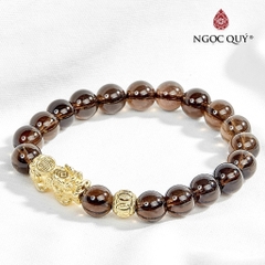 Vòng tay đá Thạch anh tự nhiên phối charm - Mẫu VC0115 - Ngọc Quý