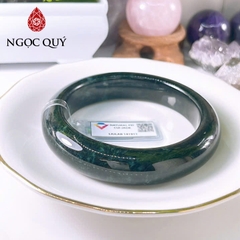 Vòng cẩm thạch A Myanmar - Ngọc phỉ thúy type A bản hẹ sơn thủy ni 58- 66 LM154 - Ngoc Quý