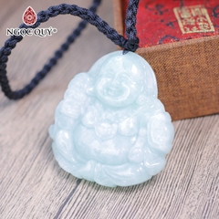Mặt dây chuyền Phật Di Lặc đá cẩm thạch