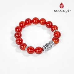 Vòng tay đá Thạch anh tự nhiên phối charm - Mẫu VC0143 - Ngọc Quý