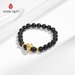 Vòng tay đá Obsidian tự nhiên phối charm - Mẫu VC0111- Ngọc Quý