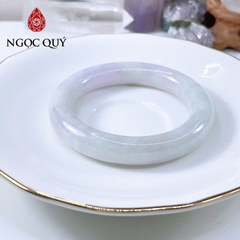 Vòng cẩm thạch A Myanmar - Ngọc phỉ thúy type A bản tròn màu xuân đới tài ni 50-53 mm LM120 - Ngoc Quý
