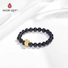 Vòng tay đá Obsidian tự nhiên phối charm - Mẫu VC0111- Ngọc Quý
