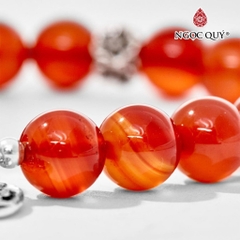 Vòng tay đá Thạch anh tự nhiên phối charm - Mẫu VC0112 - Ngọc Quý