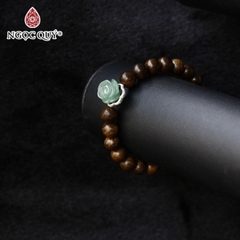 Vòng tay Trầm hương phối charm - Mẫu VC1245 - Ngọc Quý