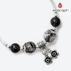 Vòng tay đá Thạch anh tự nhiên phối charm - Mẫu VC0922 - Ngọc Quý