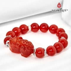 Vòng tay đá Thạch anh tự nhiên phối charm - Mẫu VC0118 - Ngọc Quý