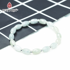 Vòng tay đá Cẩm thạch tự nhiên phối charm - Mẫu VC1087 - Ngọc Quý