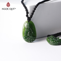 Mặt dây chuyền Phật bản mệnh đá ngọc bích
