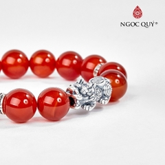 Vòng tay đá Thạch anh tự nhiên phối charm - Mẫu VC0143 - Ngọc Quý