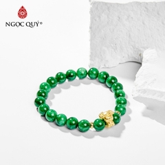 Vòng tay đá Cẩm thạch tự nhiên phối charm - Mẫu VC0111 - Ngọc Quý