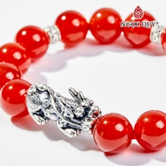 Vòng tay đá Thạch anh tự nhiên phối charm - Mẫu VC0136 - Ngọc Quý