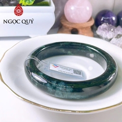 Vòng cẩm thạch A Myanmar - Ngọc phỉ thúy type A bản hẹ sơn thủy ni 58- 66 LM154 - Ngoc Quý