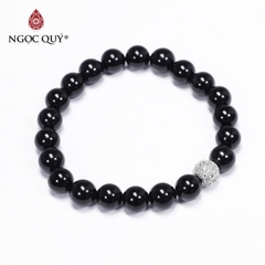 Vòng tay đá Obsidian tự nhiên phối charm - Mẫu VC0151 - Ngọc Quý