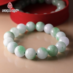 Vòng tay cẩm thạch xanh lý hạt 13mm