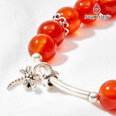 Vòng tay đá Thạch anh tự nhiên phối charm - Mẫu VC0129 - Ngọc Quý