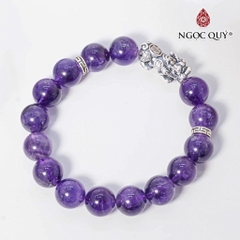 Vòng tay đá Thạch anh tự nhiên phối charm - Mẫu VC0143 - Ngọc Quý