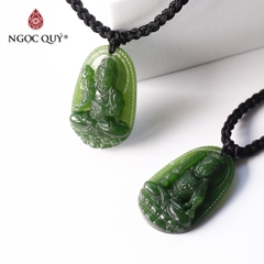 Mặt dây chuyền Phật bản mệnh đá ngọc bích