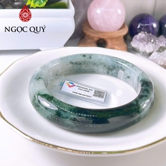 Vòng cẩm thạch A Myanmar - Ngọc phỉ thúy type A bản hẹ sơn thủy ni 58- 66 LM154 - Ngoc Quý