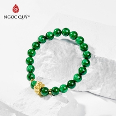 Vòng tay đá Cẩm thạch tự nhiên phối charm - Mẫu VC0111 - Ngọc Quý